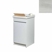 Mobile Lavatoio in Ceramica 1 Anta con Strofinatoio in Legno Massello 45x50x86A cm Olmo Bianco