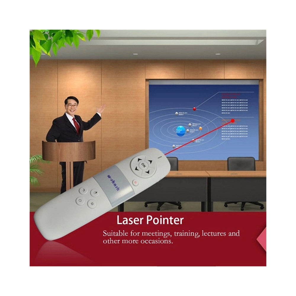 Trade Shop - Puntatore Laser Mouse Tastiera Qwerty Wireless Per Conferenze Presentazioni -