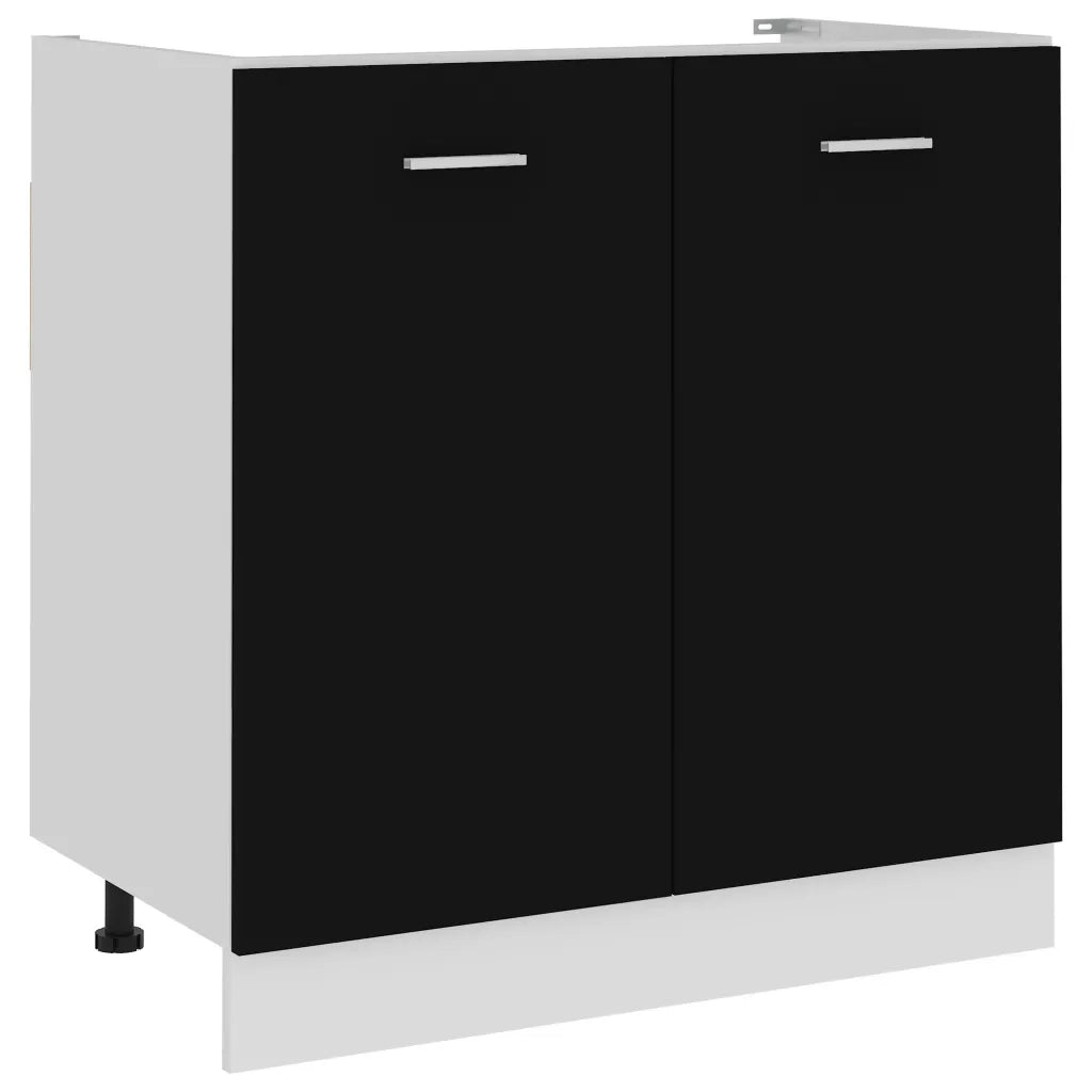 Mobile Sottolavello Â“LyonÂ” Nero 80x46x81,5 cm