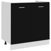 Mobile Sottolavello Â“LyonÂ” Nero 80x46x81,5 cm
