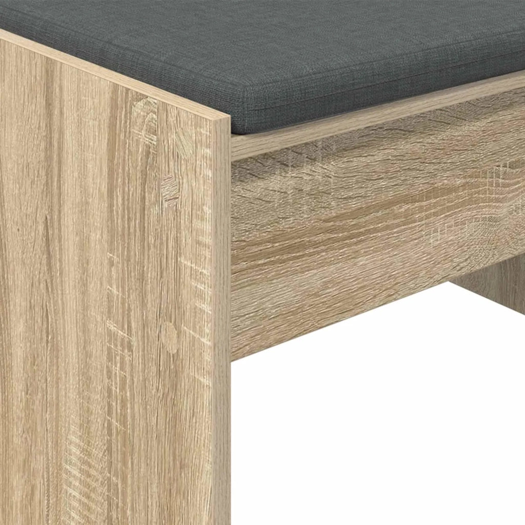 Panca per ingresso con cuscino Rovere Sonoma 63 x 38 x 40 cm