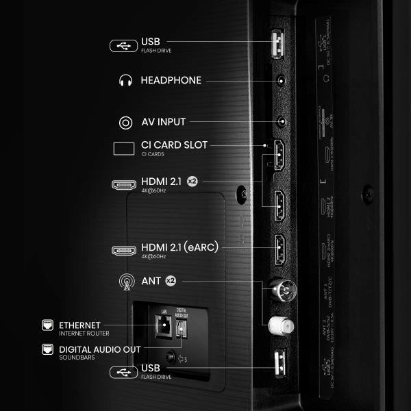 Hisense Tv 55" Led Ultra Hd 4k Smart Dvb/t2/s2 55a6n It