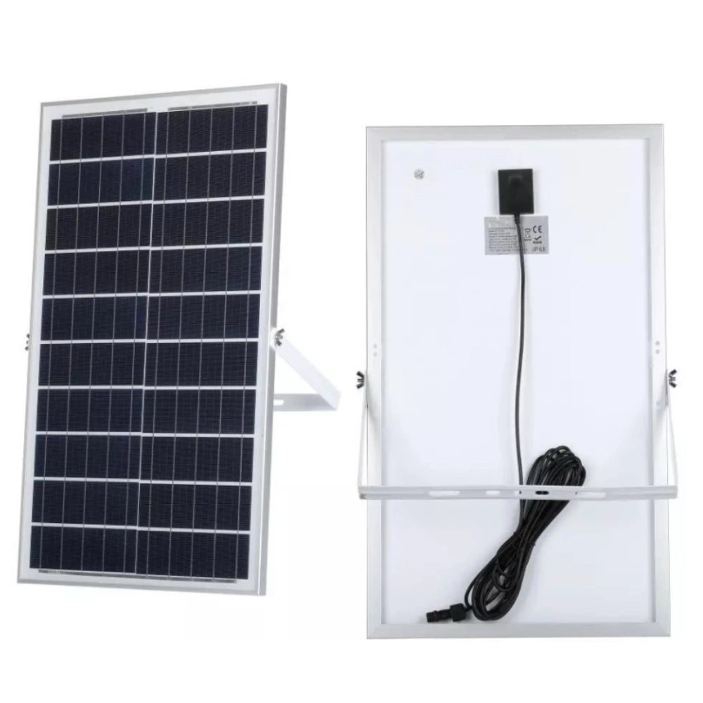 Proiettore led ad energia solare con pannello solare con telecomando luce fredda *** potenza 20w, confezione 1