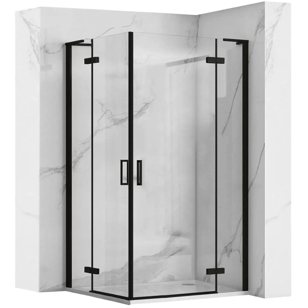 Cabina Doccia Rea Hugo Double Black 80x100