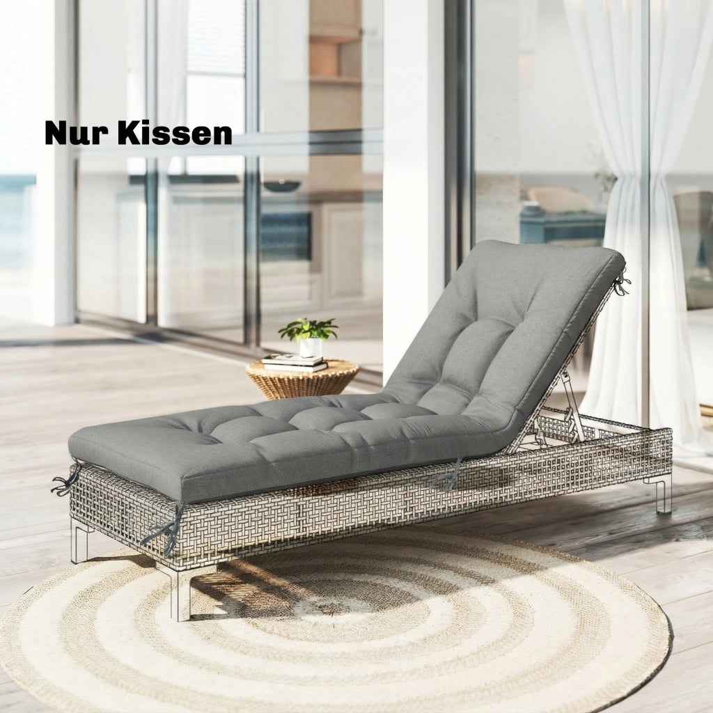 Cuscino per Pallet ¨C Zephmum ¨C Grigio Chiaro 198x65x13 cm