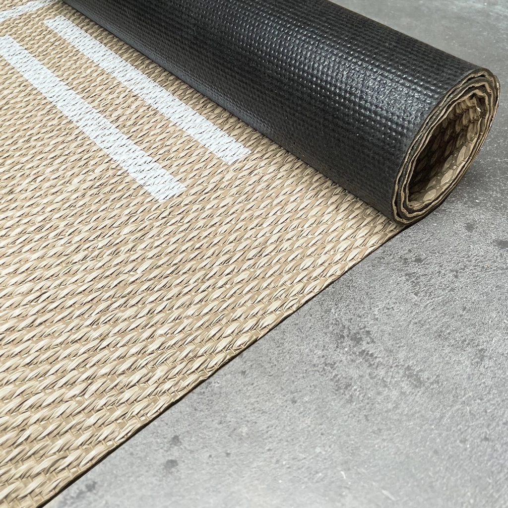 Tappeto vinilico di alta qualità linee bianche 60x200