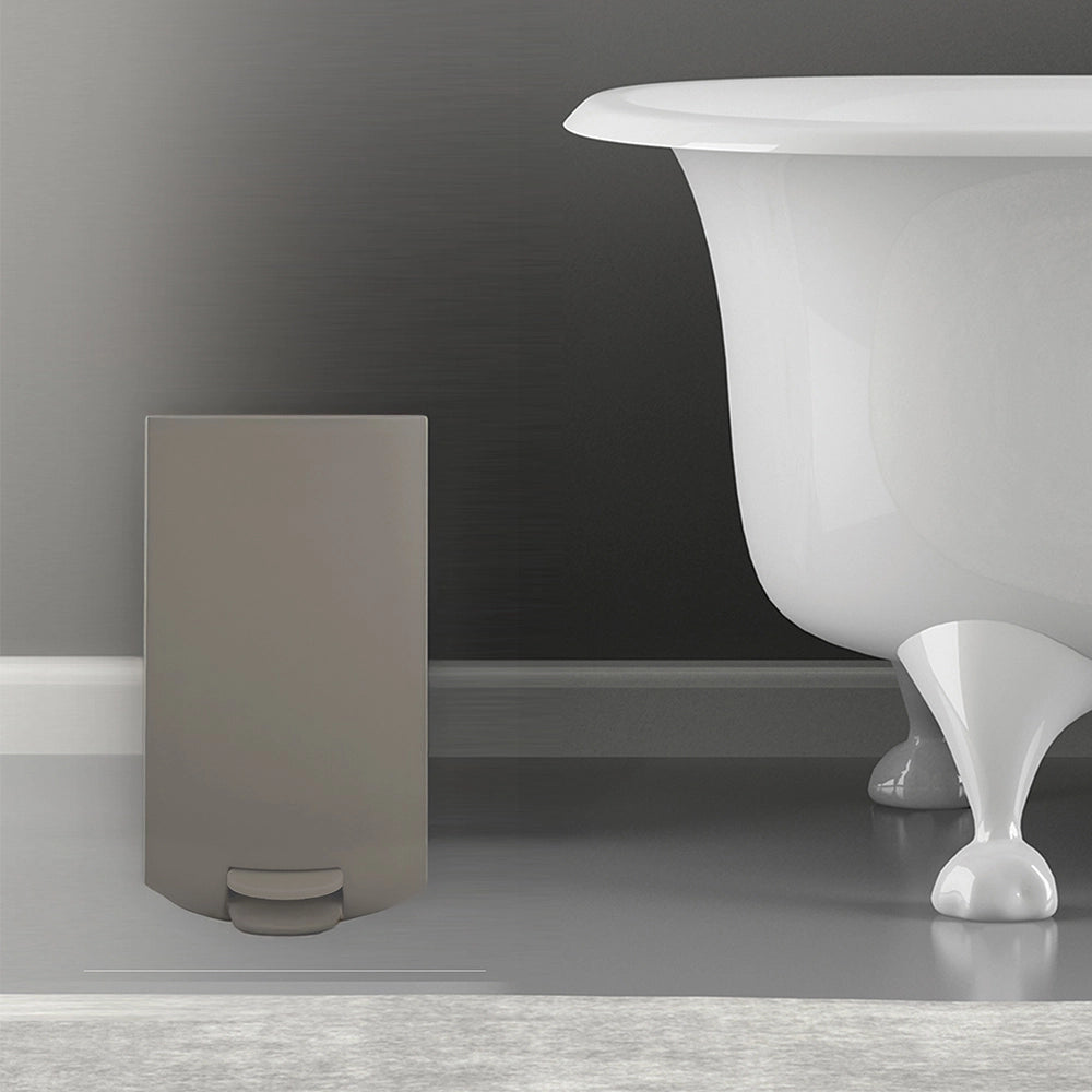 Pattumiera bagno 3 Lt tortora con apertura a pedale Orbix