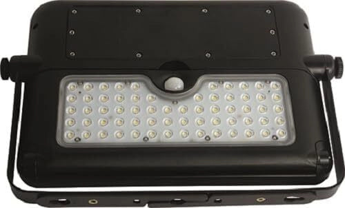 Vigor 3478535 Jupiter Proiettore LED Pannello Solare 10W 1150lm IP65 Sensore Crepuscolare e Movimento