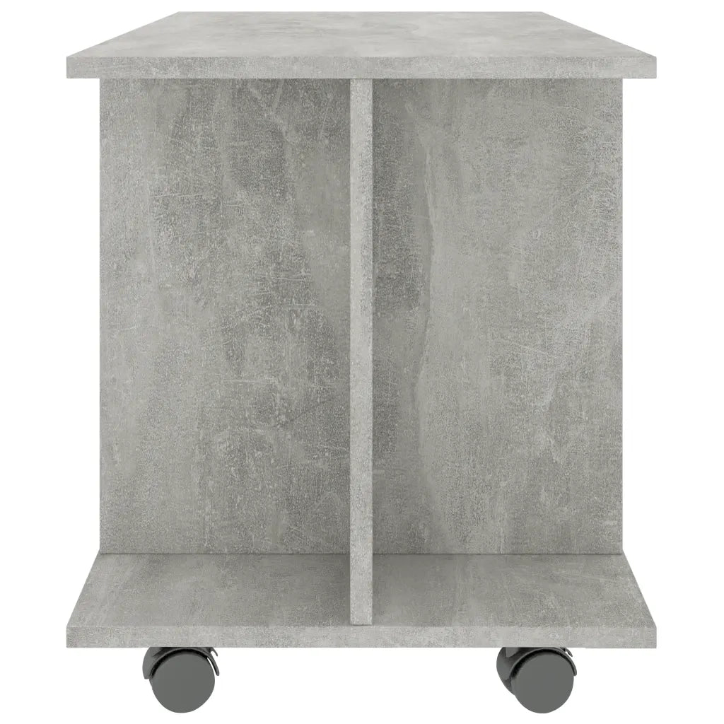 Mobile TV con Ruote Grigio Cemento 80x40x40 cm in Multistrato cod mxl 14007