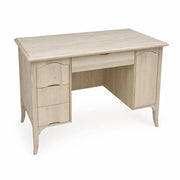 Scrivania 3 cassetti 1 porta arte povera grezzo 130x75x80 (2129) - Mobili 2G