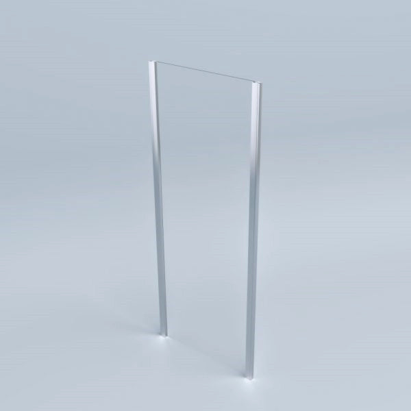Lato fisso per box doccia 90 cm H200 cm cristallo 6mm SAM - Cromato Lucido