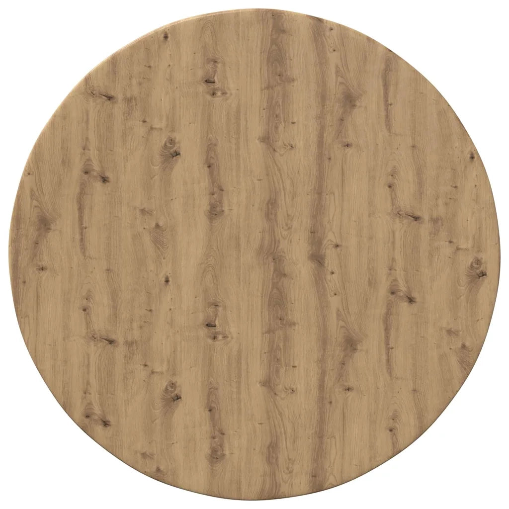 Piano del tavolo rovere artigianale Ø 50 x 1,5 cm