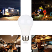 Lampadina Led E27 12W a Goccia AC/DC Da 12V e 65V bianco freddo x barca camper