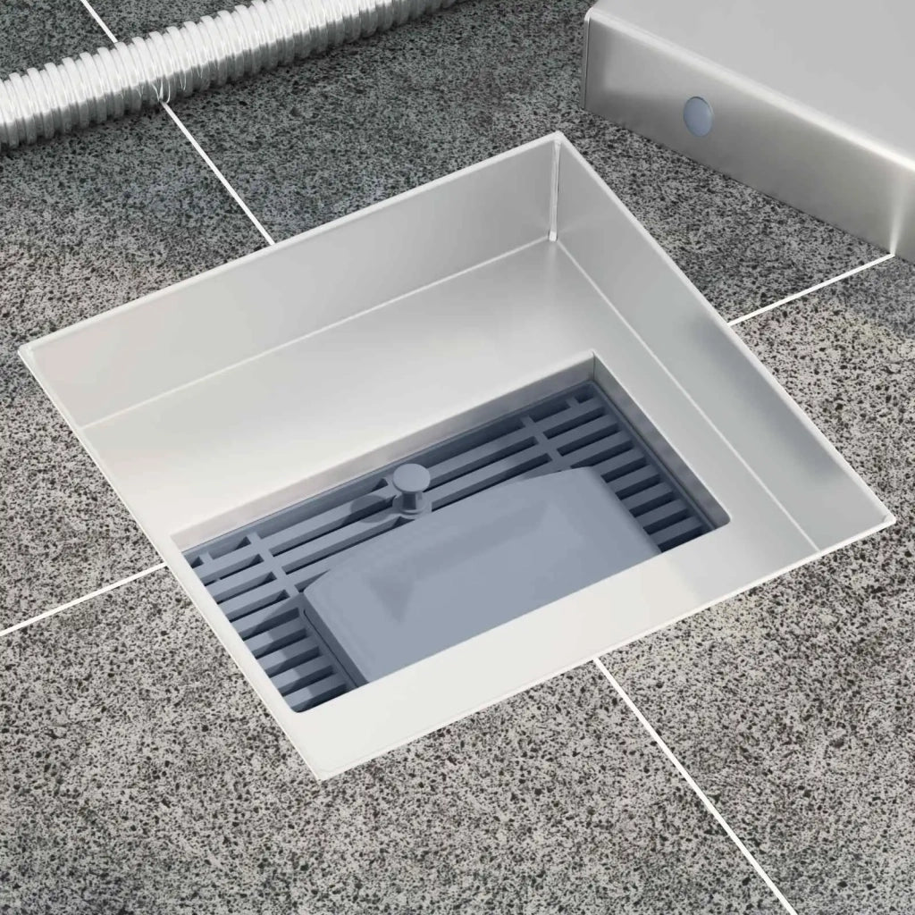 Drenaggio doccia 2 in 1 Argento 15 x 15 cm Acciaio Inox 304 42015932