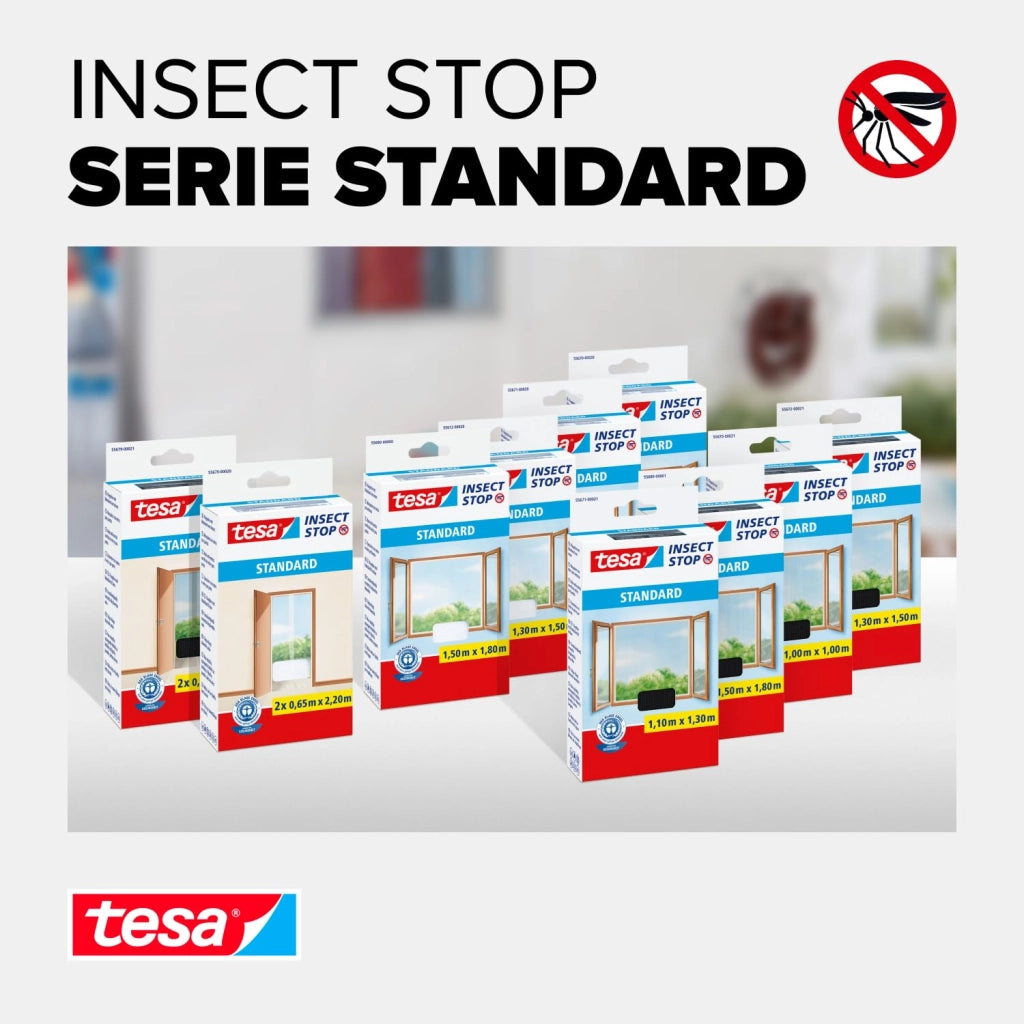 Zanzariera per Finestre Attacca & Stacca Insect Stop Tesa 1,3 Colore Bianco