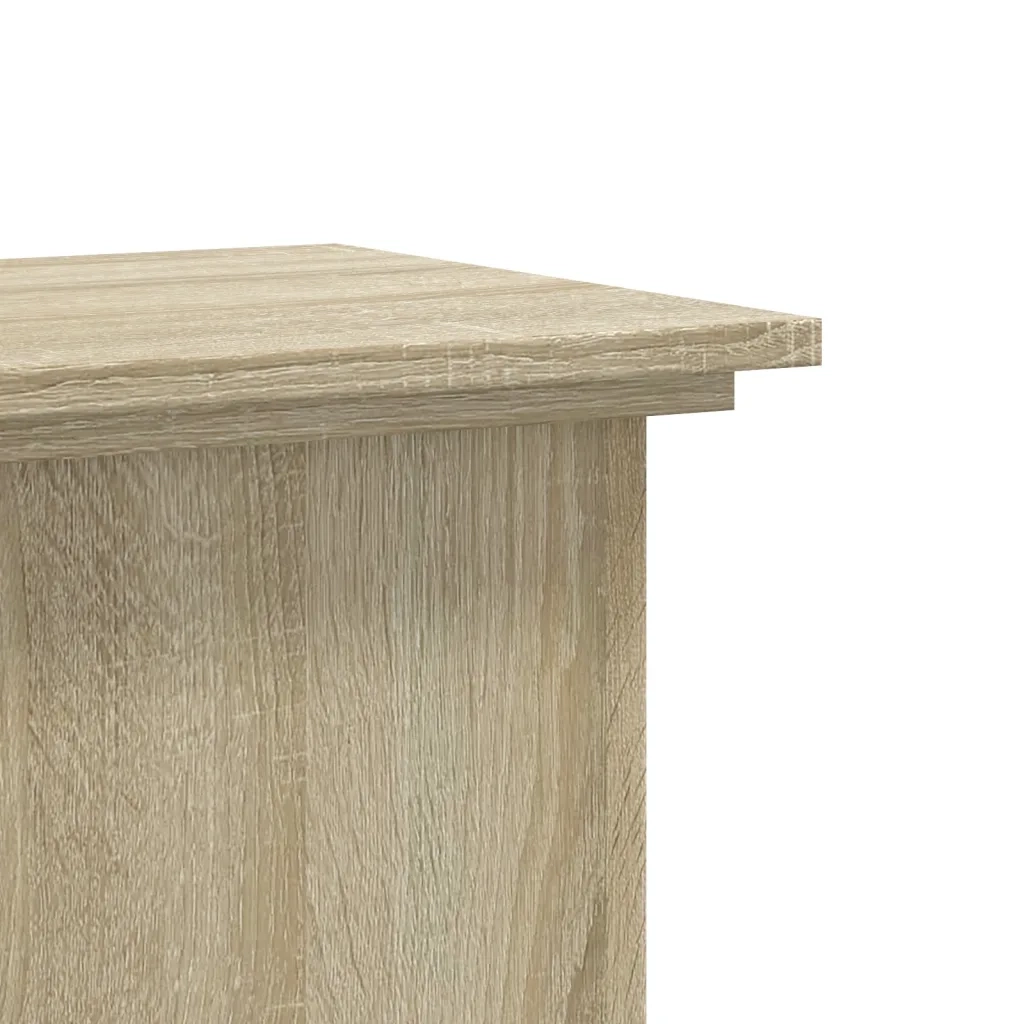 vidaXL Supporto per Piante Rovere Sonoma 33x33x60 cm Legno Multistrato