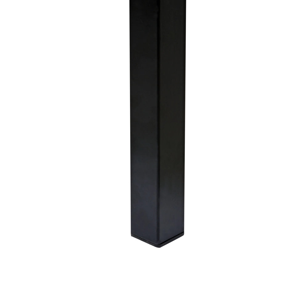 Letto matrimoniale imbottito in tessuto nero con rete a doghe e gambe in legno 140 x 200 cm stile contemporaneo