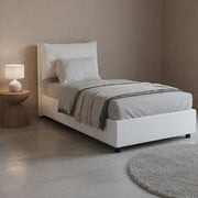 Arcisate, Letto Singolo Materasso Incluso Made in Italy, Bianco
