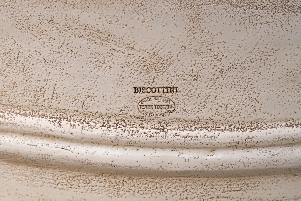 Biscottini Vaso in Terracotta smaltato 100% Made in Italy interamente Lavorata a Mano