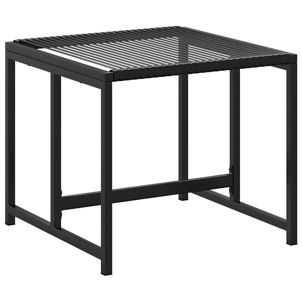 Set da Pranzo da Giardino 13pz Nero in Polyrattan