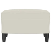 Poggiapiedi Crema 60x50x41 cm in Velluto 349301