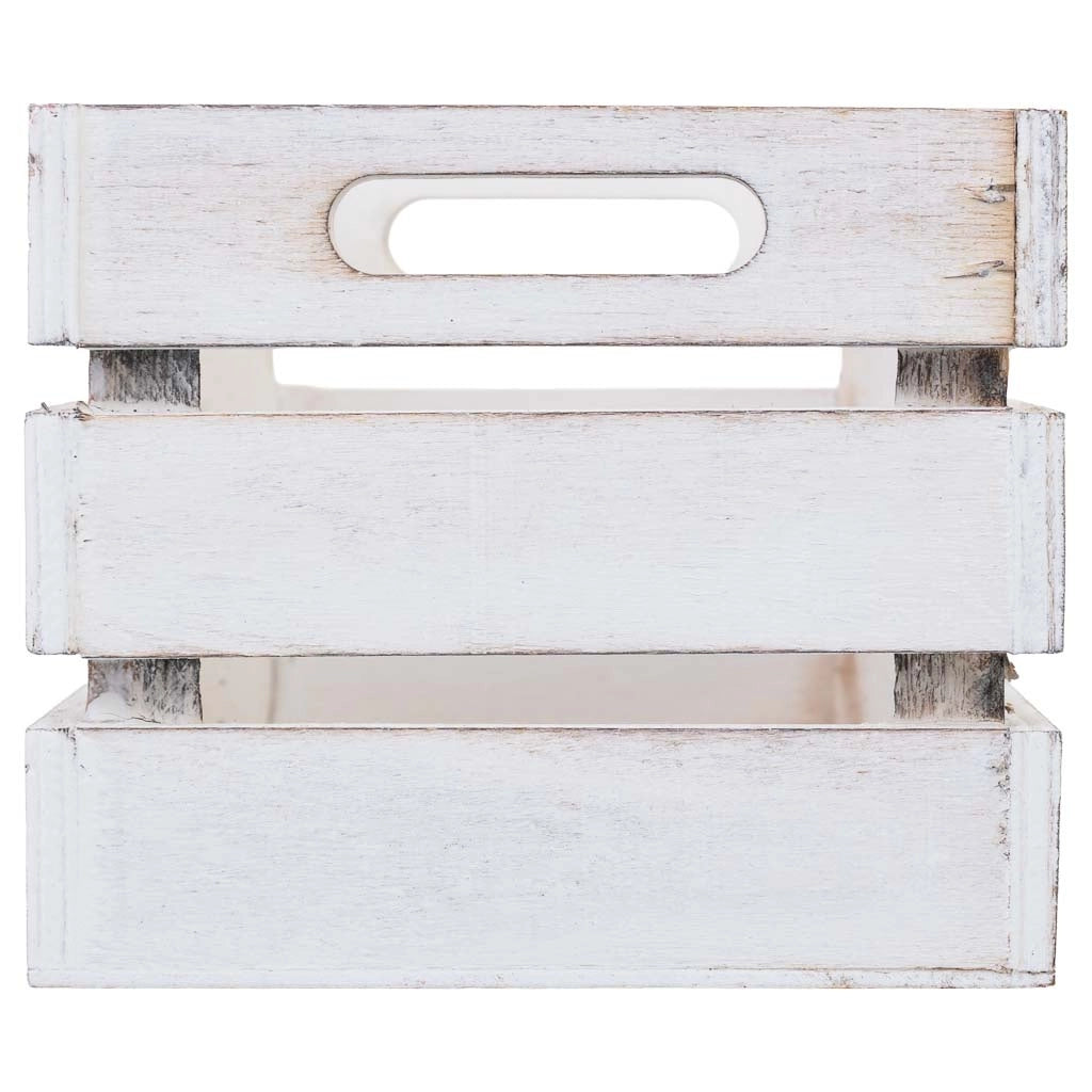 Cassetto in legno bianco 18x12x10h cm