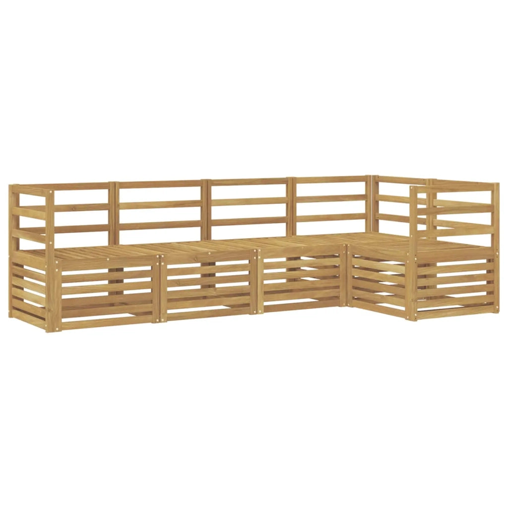 Set di divani da esterno 5 pcs Bianco 245 x 126,5 x 73 cm 3391814