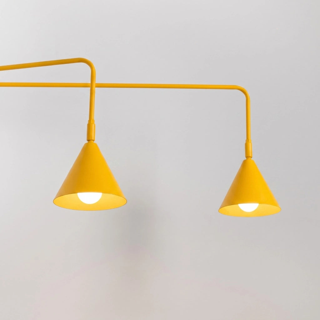 Applique NOX 2 giallo con interruttore