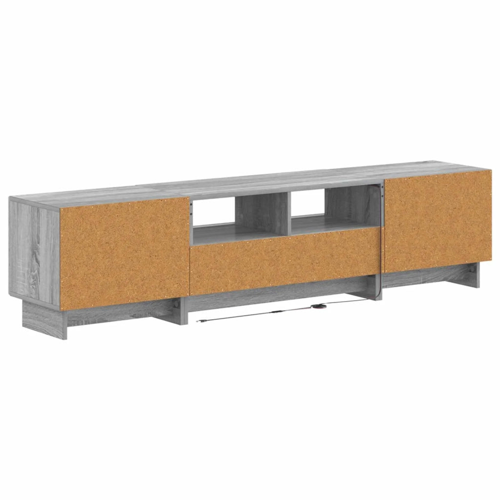 Mobile TV LED a 5 pezzi Sonoma grigio Legno ingegnerizzato 3416425