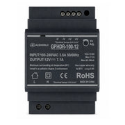 Alimentatore Trasformatore Da Guida Barra DIN 100W, 4 Moduli, Serie HDR-100, Disponibili DC 12V 24V (DC 12V)