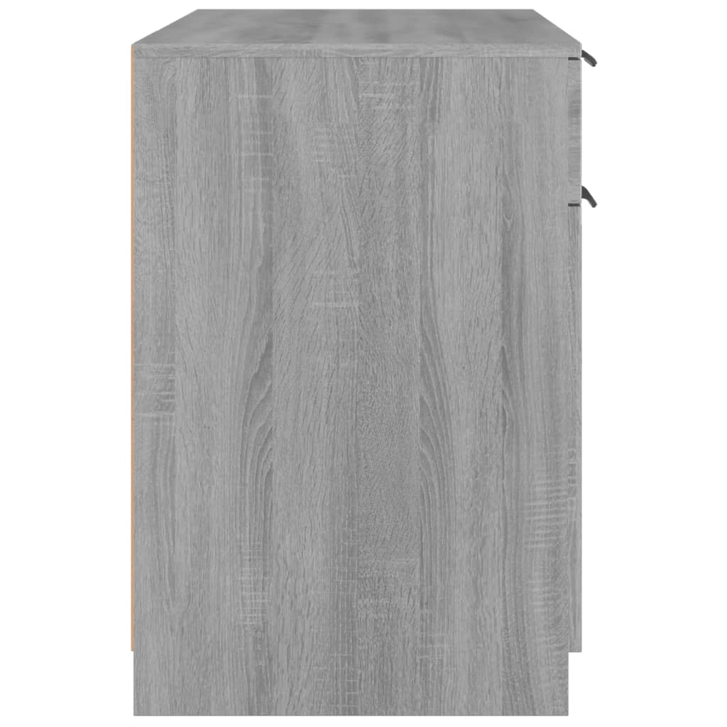 Scrivania Sonoma postazione computer mobile per computer scrivania da studio 100 x 50 x 75 cm legno ingegnerizzato grigio 02_0023937