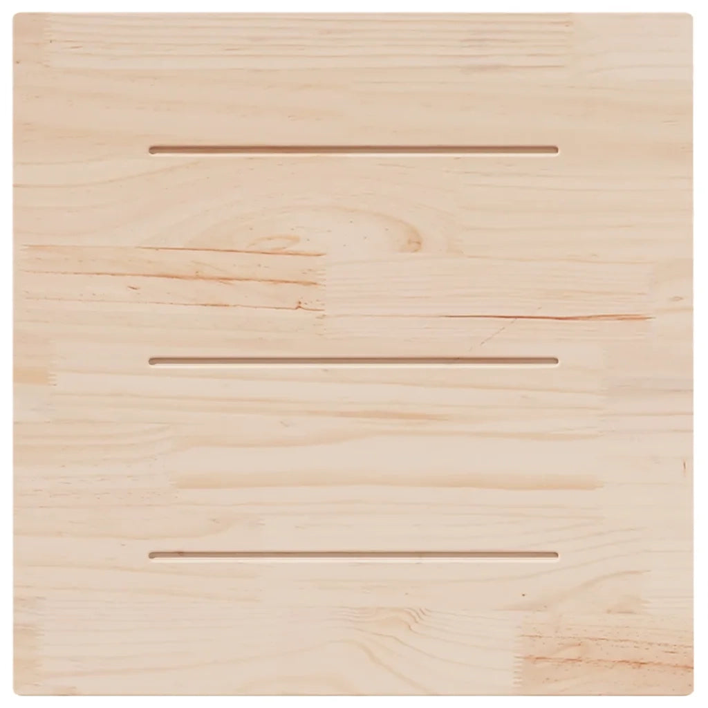 Piano del tavolo 80x80x2,5 cm in legno massello di pino quadrato 824390