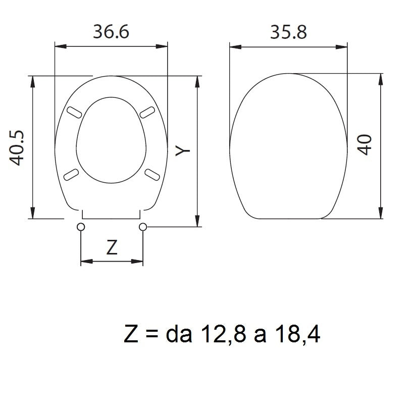 SEDILE COPRIWC ANTIBATTERICO IN TERMOPLASTICO
