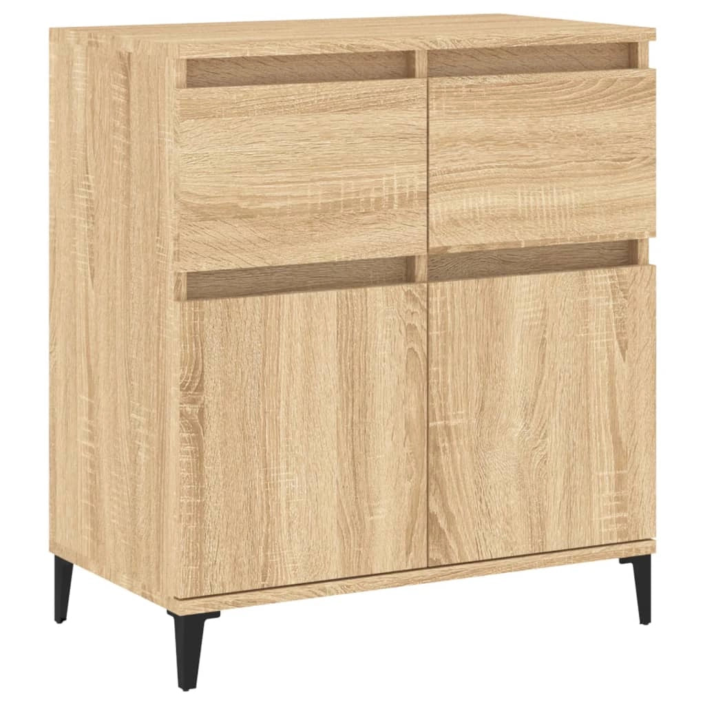 Buffet credenza cassettiera armadio mobile contenitore organizer cucina soggiorno rovere Sonoma 60 x 35 x 70 cm legno ingegnerizzato marrone 02_0031606