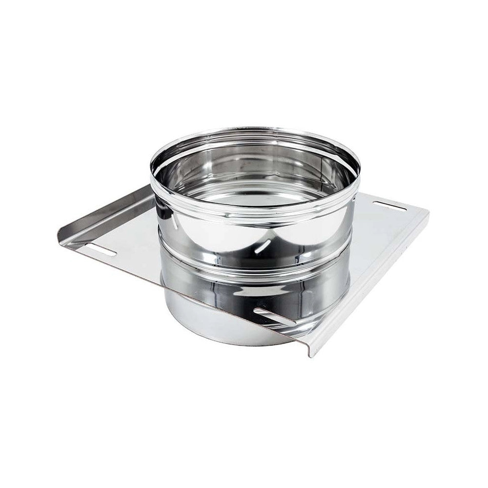 Piastra intermedia da 200mm in acciaio inox mf aisi 304