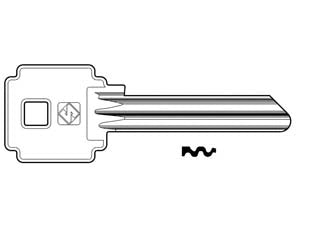 CHIAVI PER CILINDRI CILA-GENTILI 7 SPINE GRANDI CIL7- - CIL7 DX (SU ORDINAZIONE) - 50 pezzi SILCA