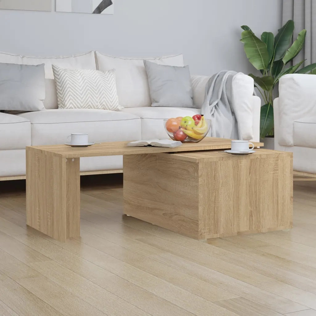 Tavolino da CaffÃ¨ Rovere Sonoma 150x50x35 cm in Truciolato cod mxl 11663