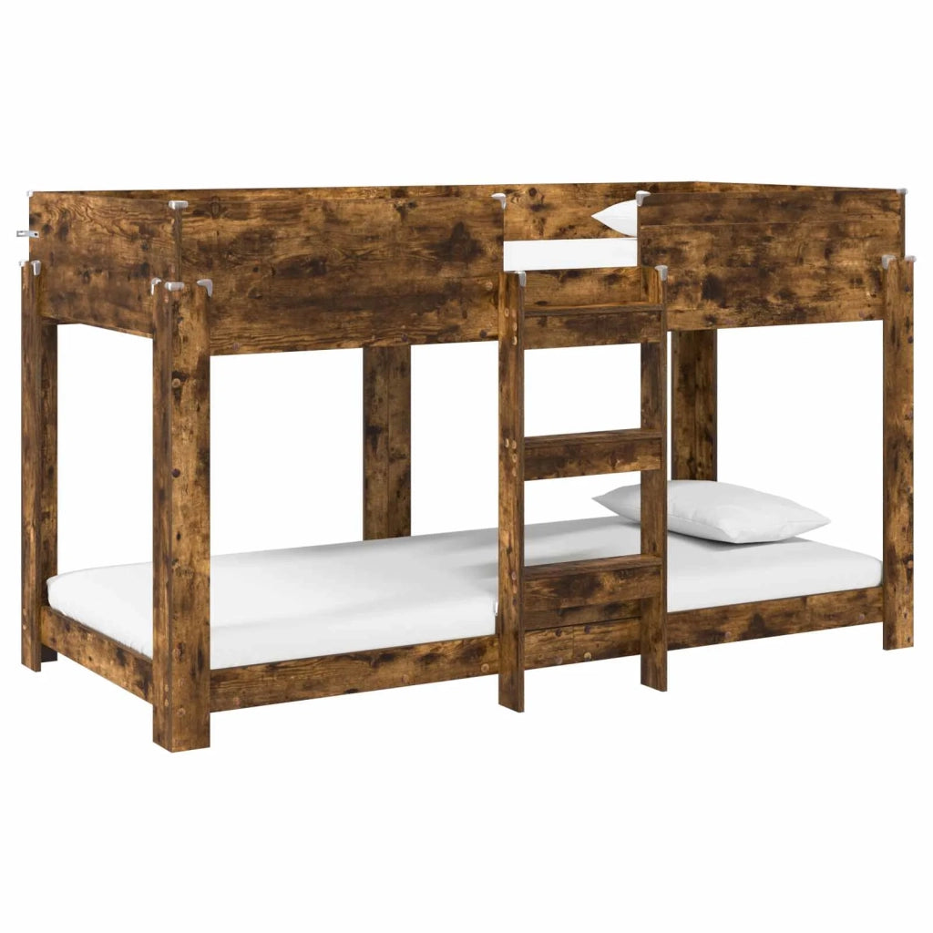 Letto a Castello per Bambini Rovere fumé 90 x 200 cm