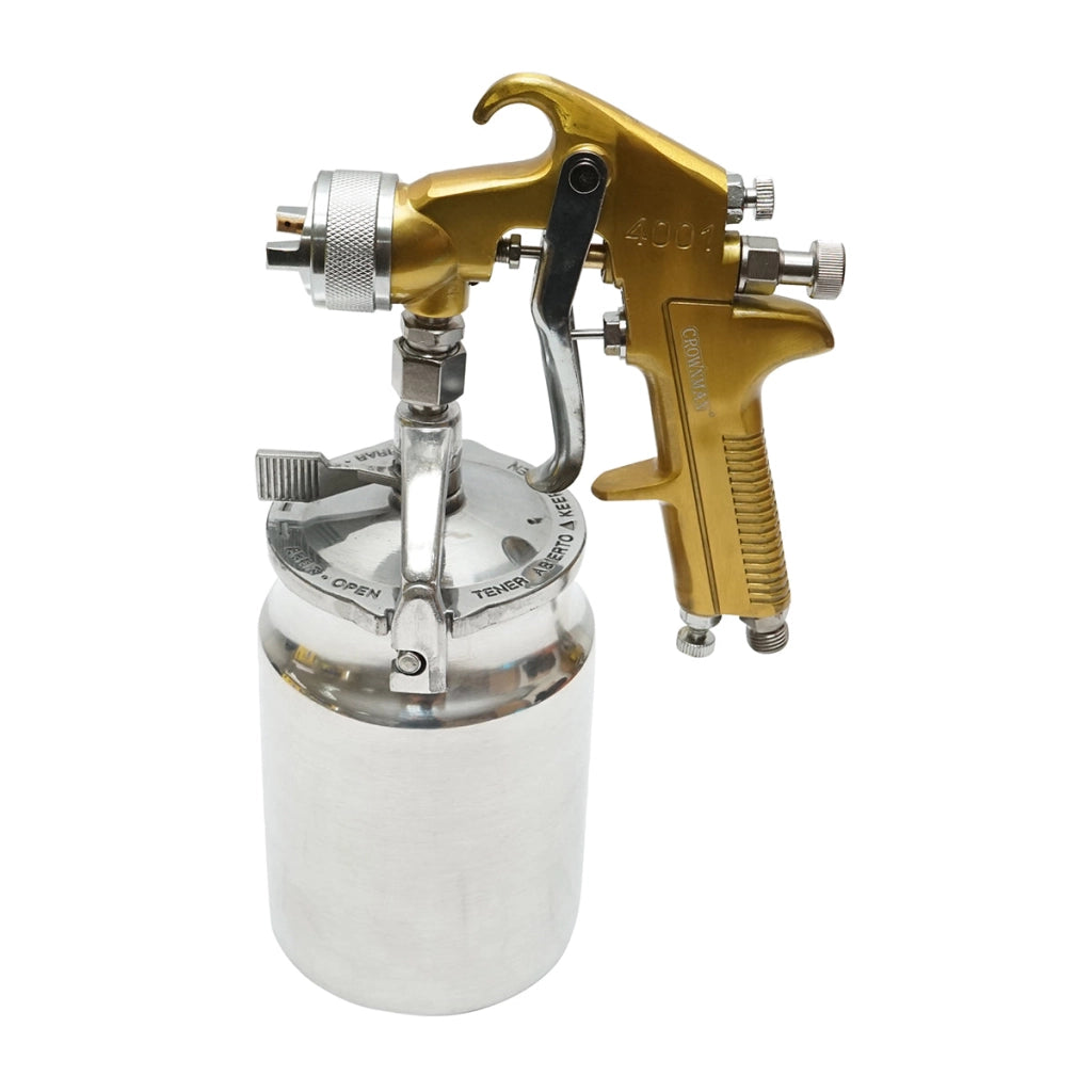 Pistola per verniciatura ad aria compressa da 1000 ml, portata 160-240 ml/min, ugello 1,8 mm, pressione max 3,5 bar Crownman