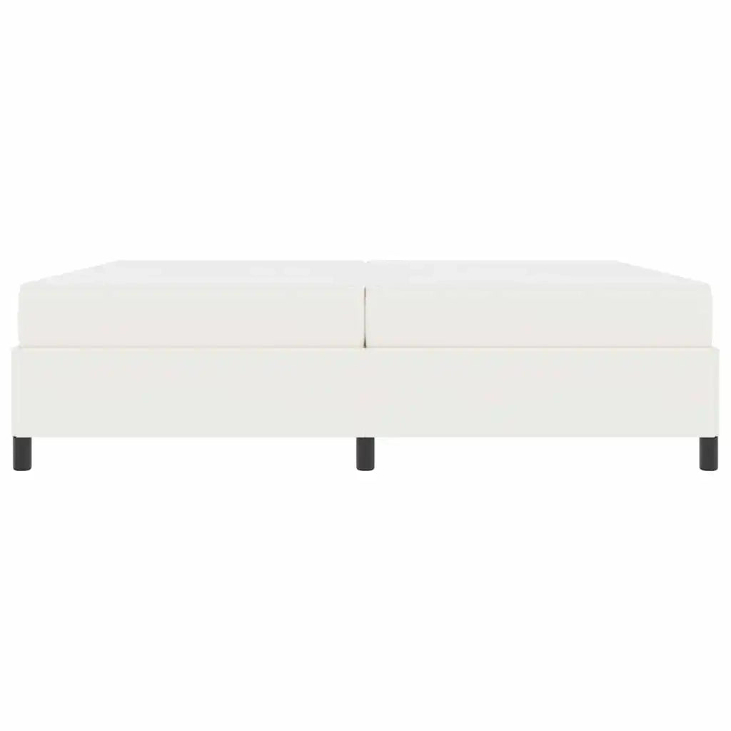Struttura del letto con materasso Crema 200 x 200 cm Tessuto 3399142