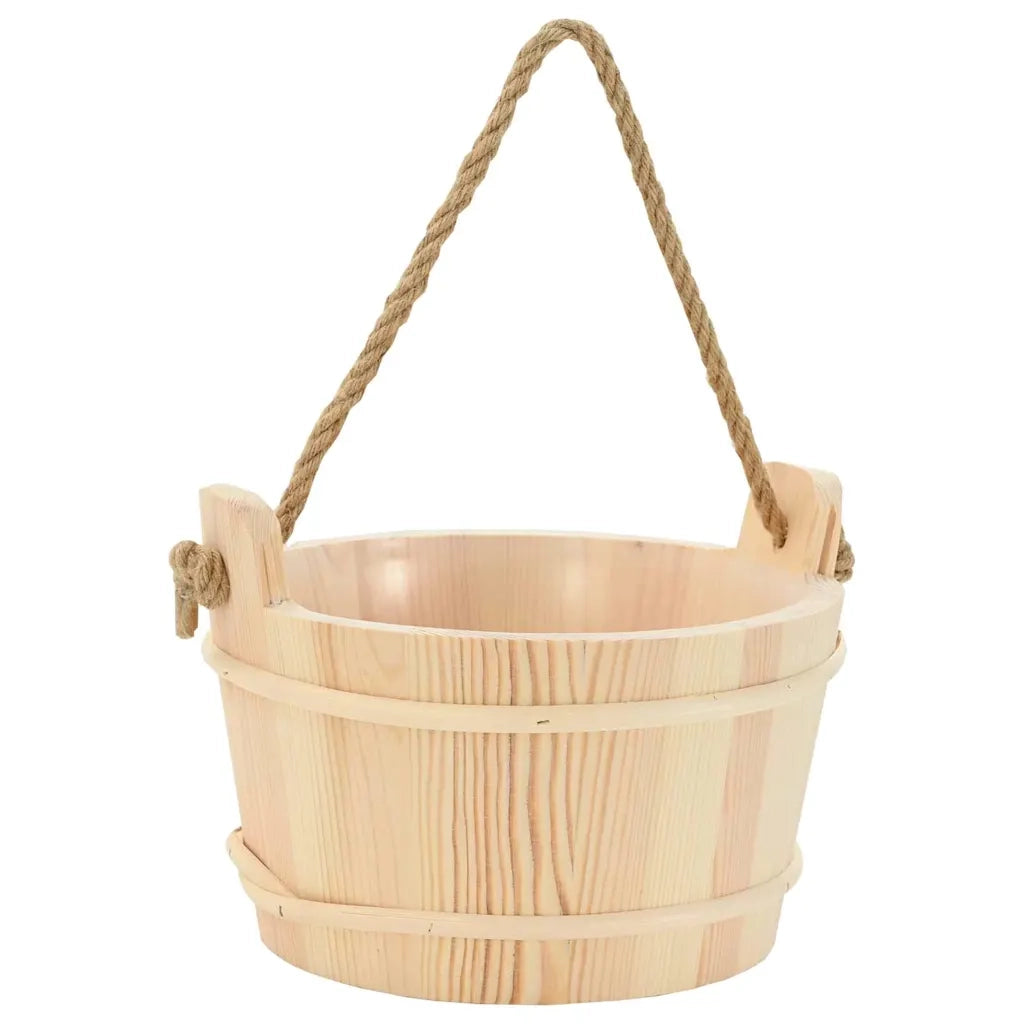 Secchio per Sauna 2 pz Marrone CFW8151739