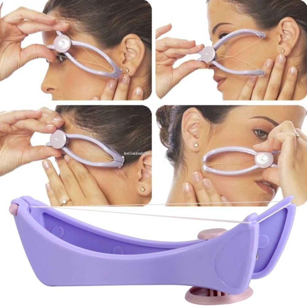 Trade Shop - Depilatore Epilatore Donna Rimuovi Peli Viso Roller A Molla Filo Arabo Slique -