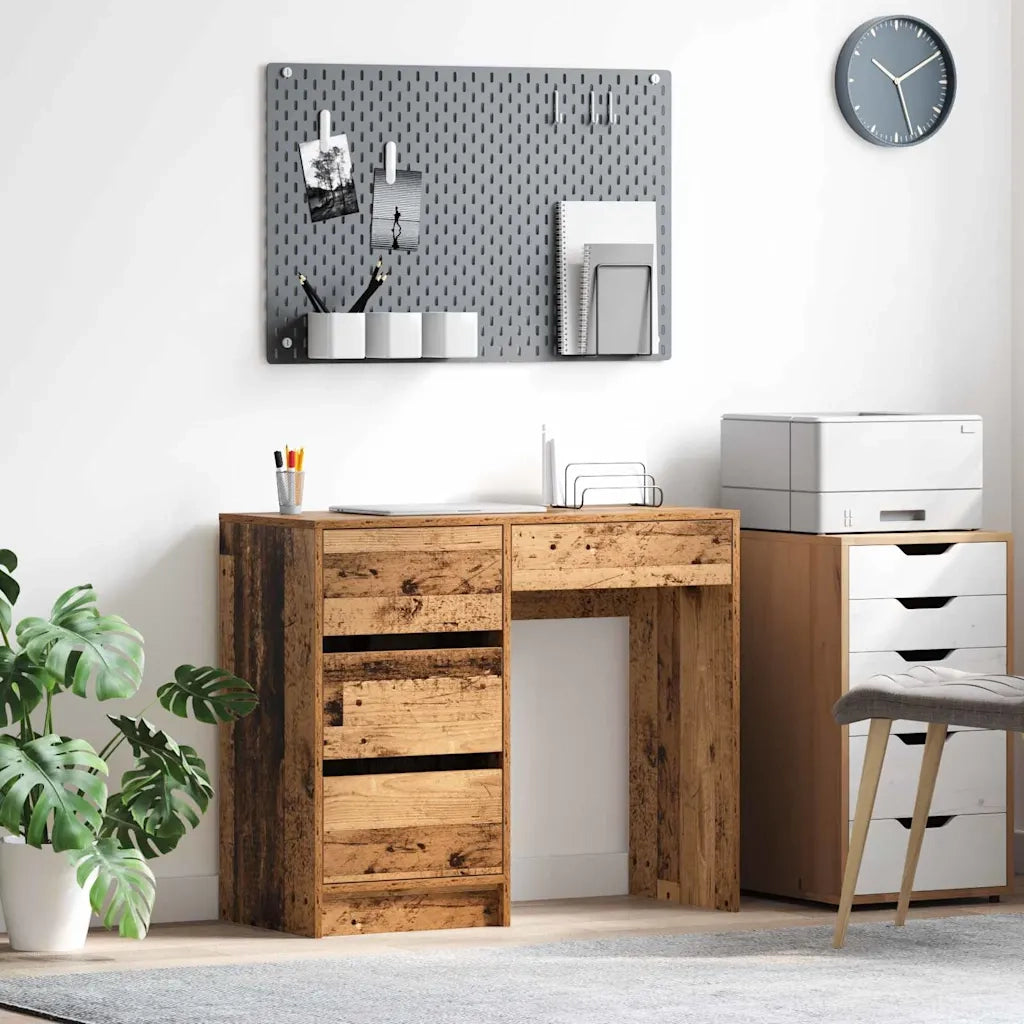 Scrivania | Tavolo da Ufficio Legno vecchio 90 x 37.5 x 75 cm Legno multistrato