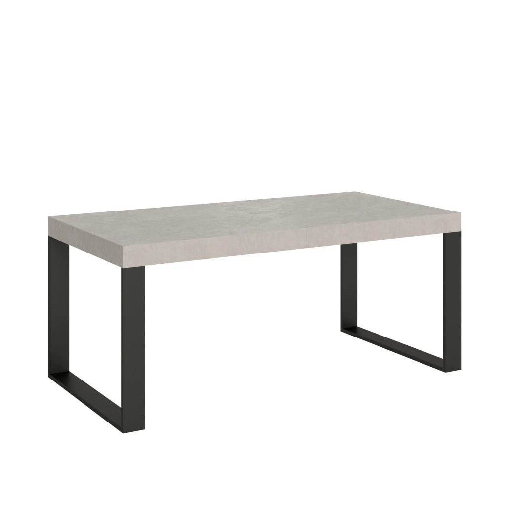 Tavolo allungabile 90/246x90 cm Tecno Premium cashmere gambe antracite