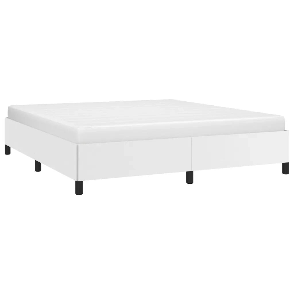 Giroletto-Struttura Letto Bianco 160x200 cm in Similpelle 383579