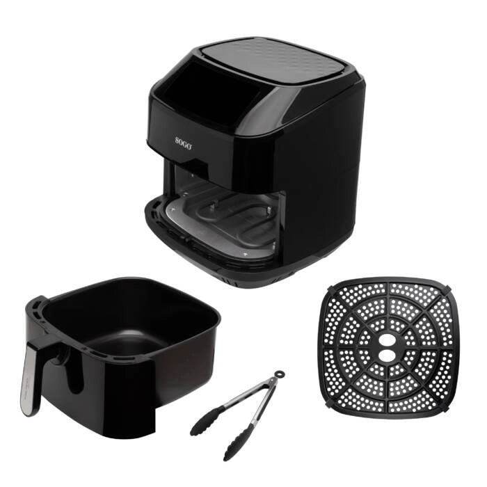 Friggitrice ad aria elettrica 7,5L con doppia resistenza, 10 programmi preimpostati, display LED digitale 2150W - SOGO