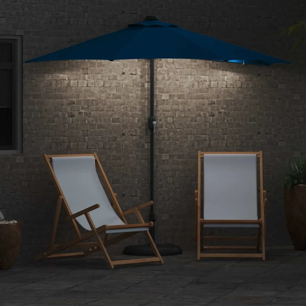 Ombrello da giardino Azzurro 294 x 150 x 223 cm 42003266