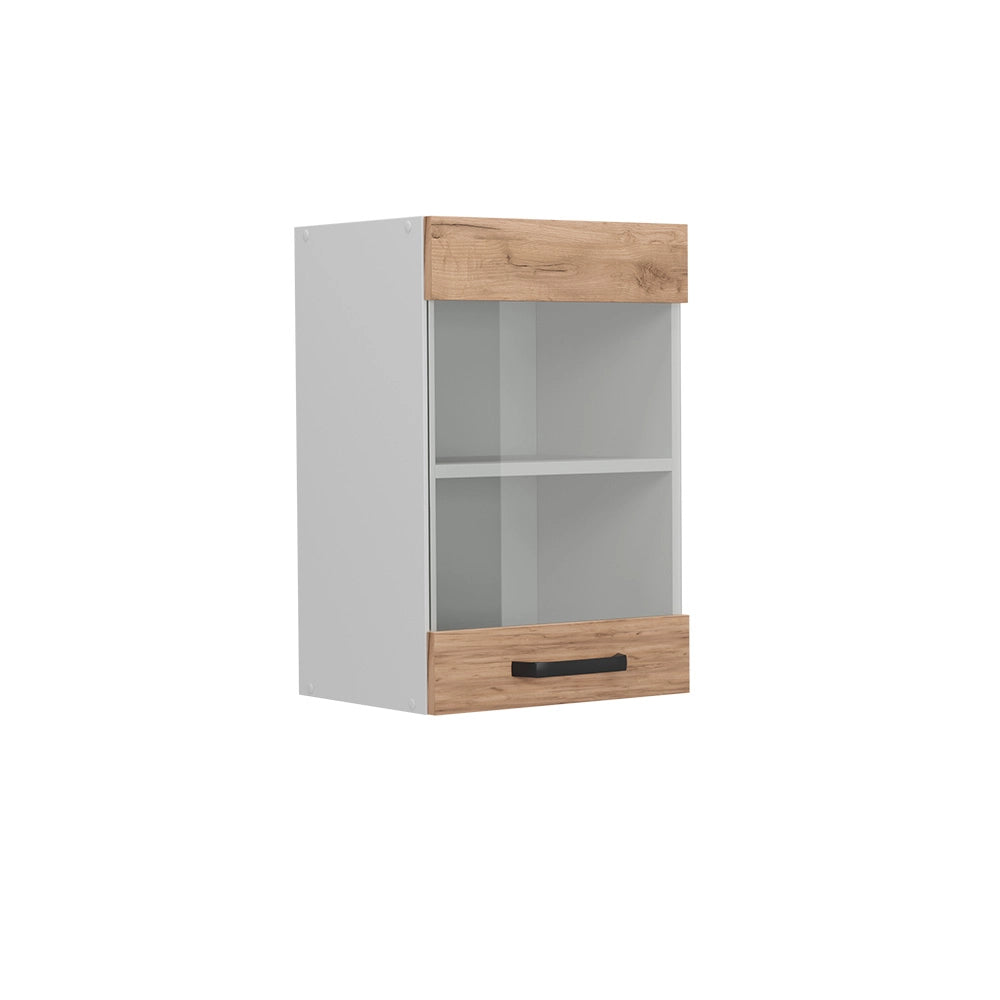 Vicco Mobile da cucina in vetro Quercia dorata 40 cm