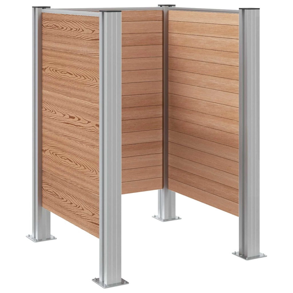 Recinzione Contenitore per Rifiuti Marrone 85 x 85 x 115 cm 42039181
