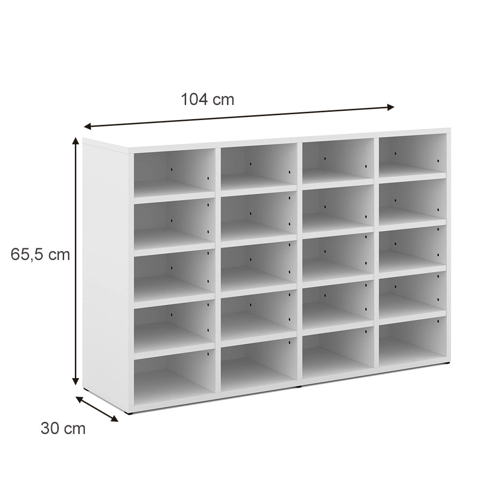 Vicco Scarpiera Bianco 104 x 65.5 cm